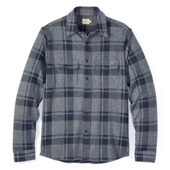Faherty Other - Faherty Legend Flannel Shirt Men’s XXL Gray Seas Plaid Soft Stretch Button Up